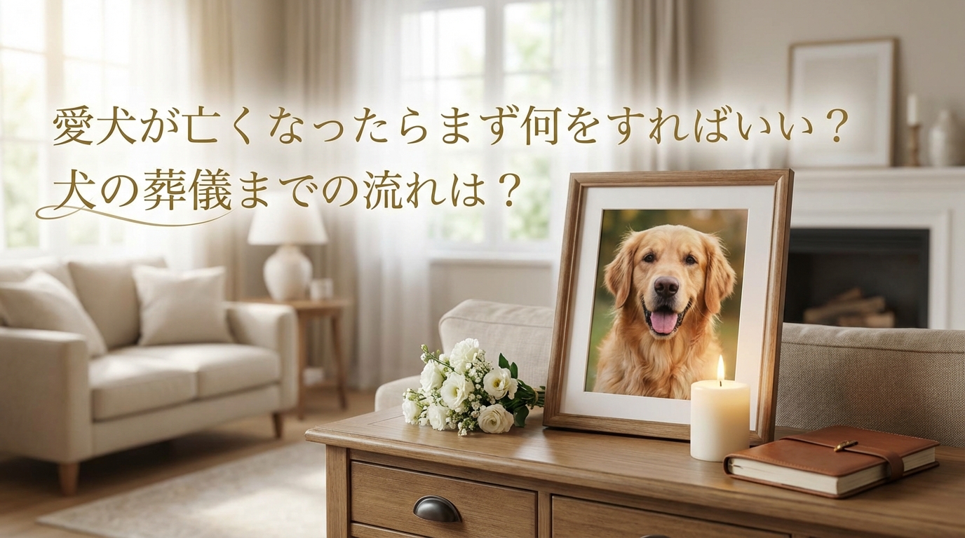 愛犬が亡くなったらまず何をすればいい？犬の葬儀までの流れは？