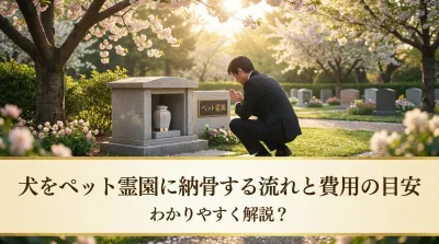 犬をペット霊園に納骨する流れと費用の目安をわかりやすく解説