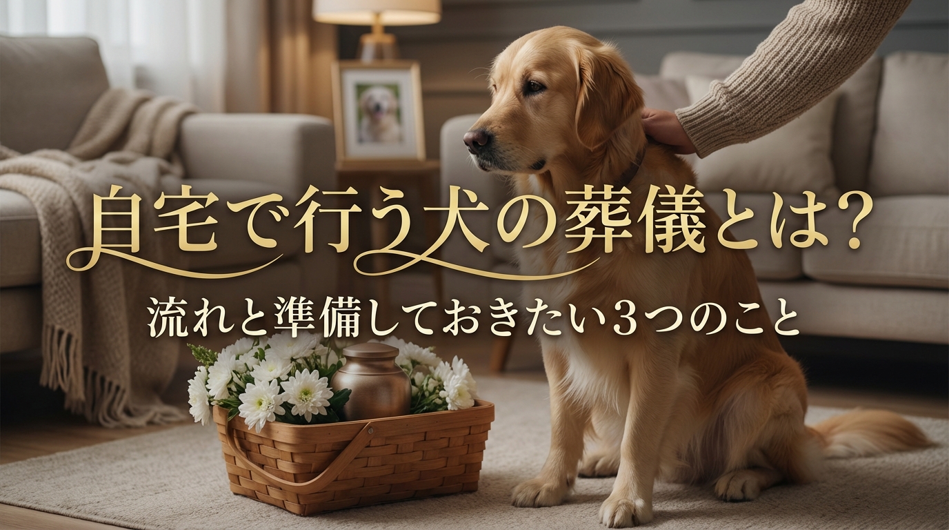 自宅で行う犬の葬儀とは？流れと準備しておきたい３つのこと