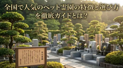 全国で人気のペット霊園の特徴と選び方を徹底ガイド
