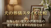 犬の葬儀スタイル比較｜後悔しない愛犬の供養方法の選び方教えます