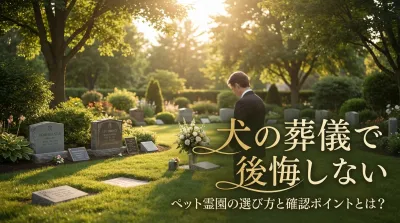 犬の葬儀で後悔しないペット霊園の選び方と確認ポイントとは？