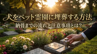 犬をペット霊園に埋葬する方法と納骨までの流れと注意事項とは？