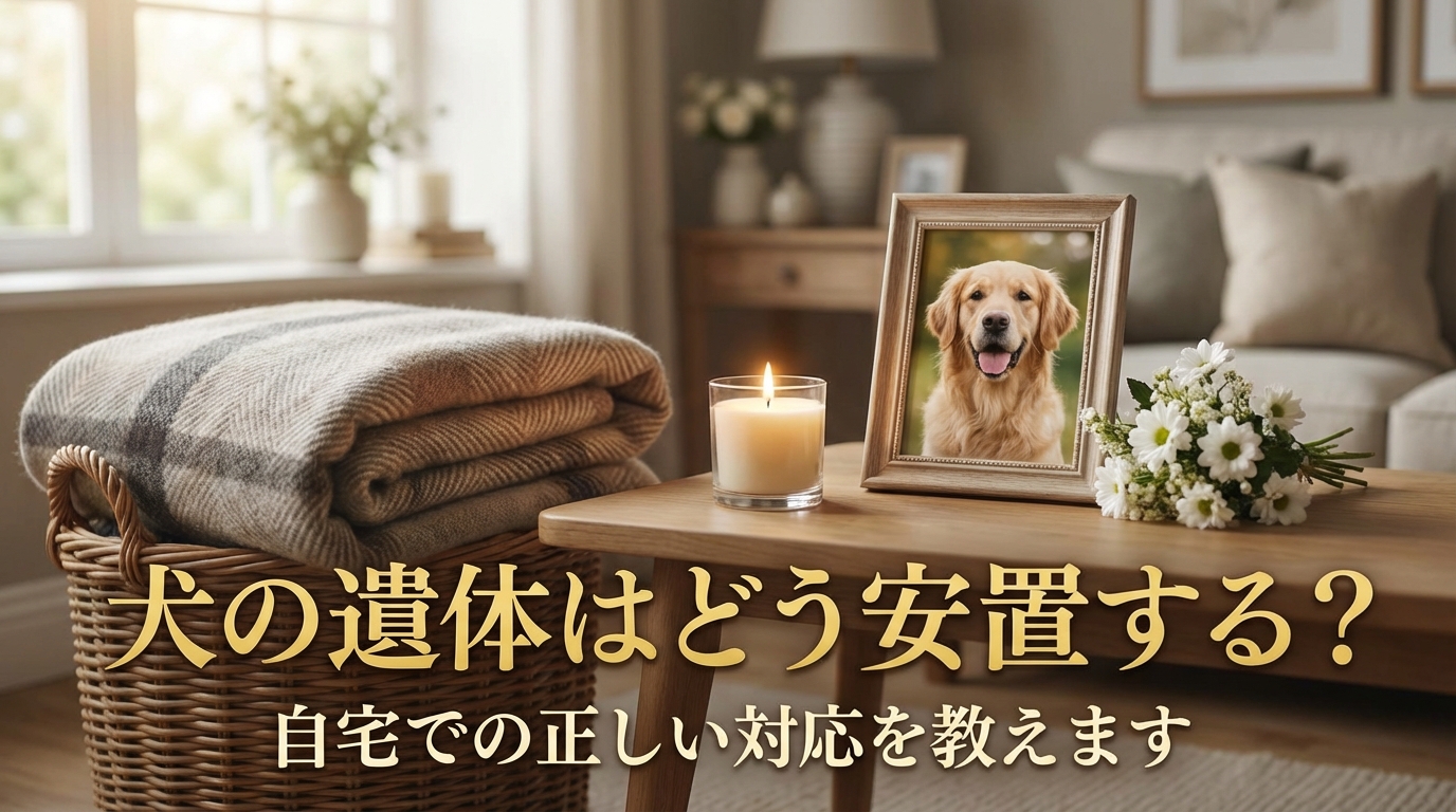 犬の遺体はどう安置する？自宅での正しい対応を教えます