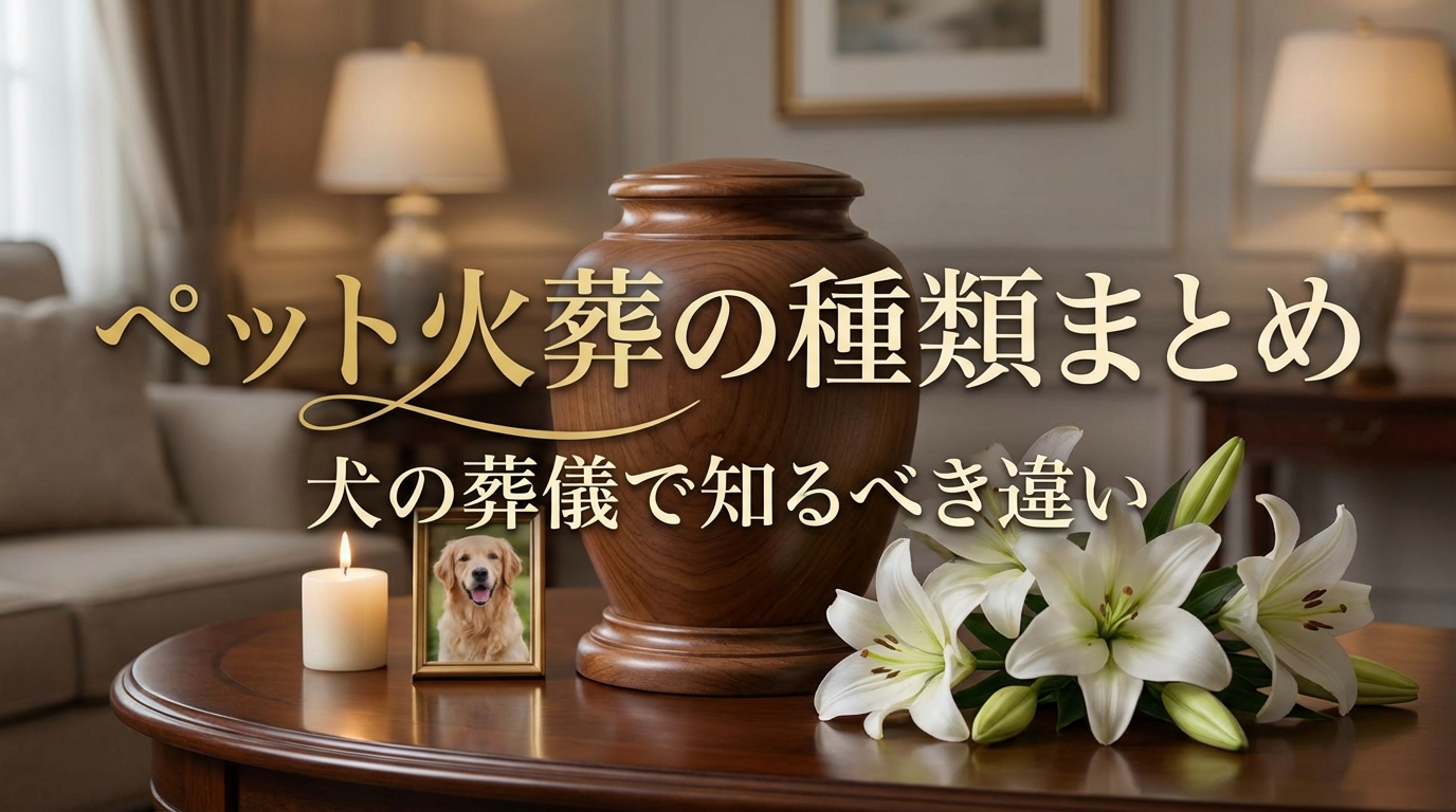 ペット火葬の種類まとめ｜犬の葬儀で知るべき違い