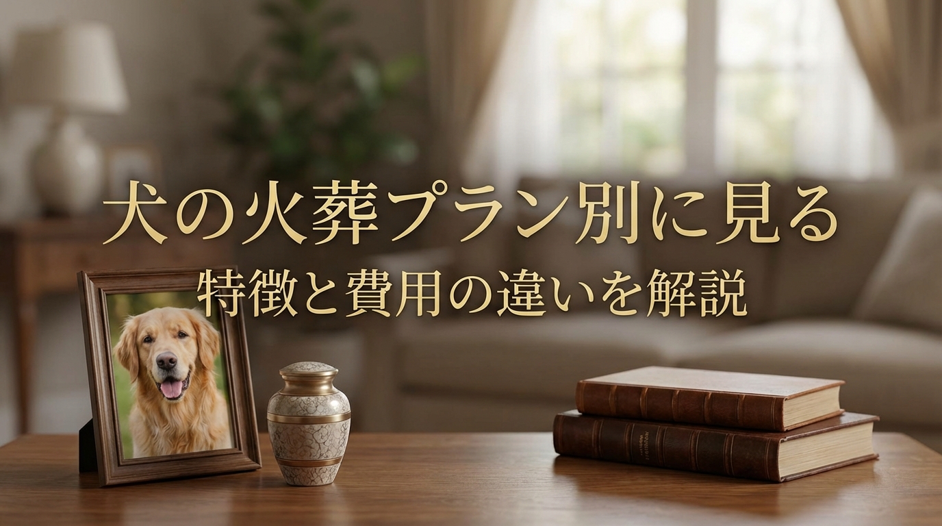 犬の火葬プラン別に見る特徴と費用の違いを解説