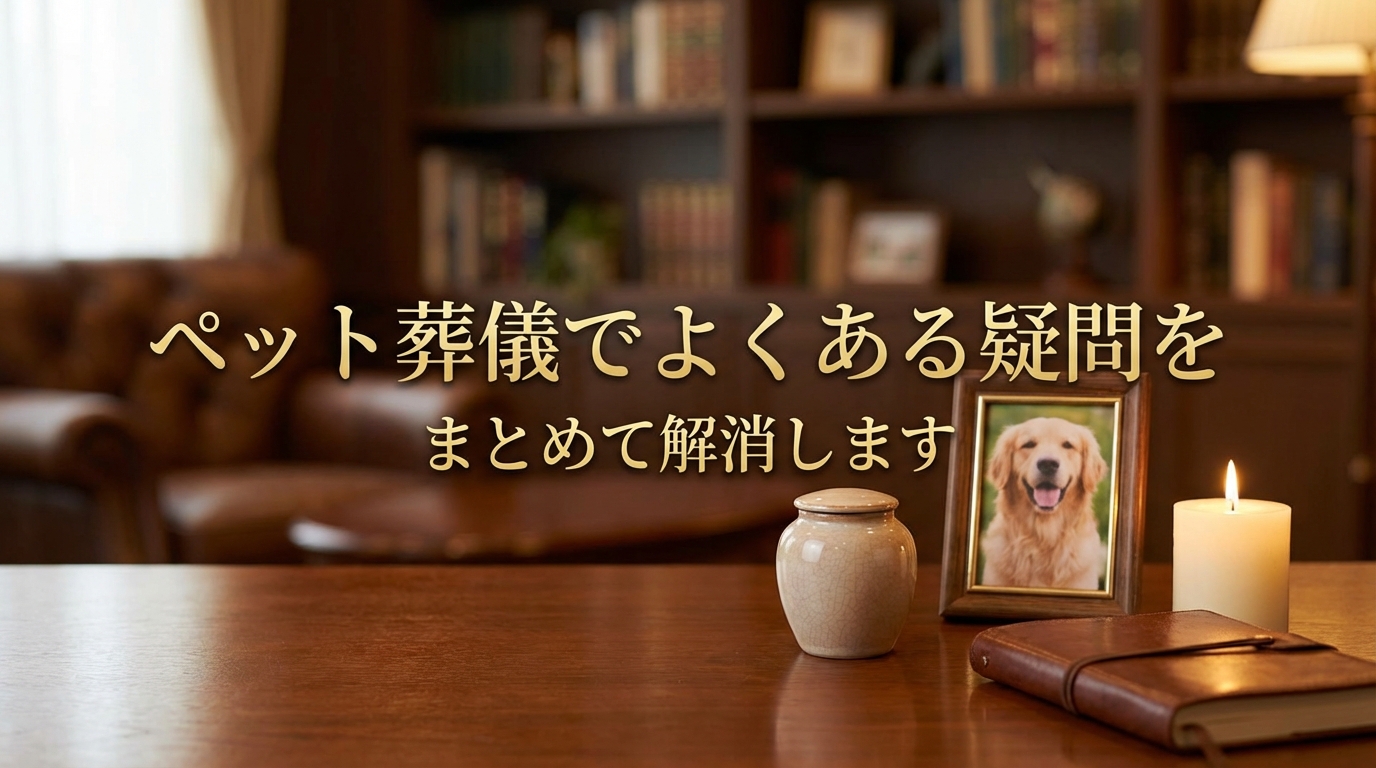 ペット葬儀でよくある疑問をまとめて解消します