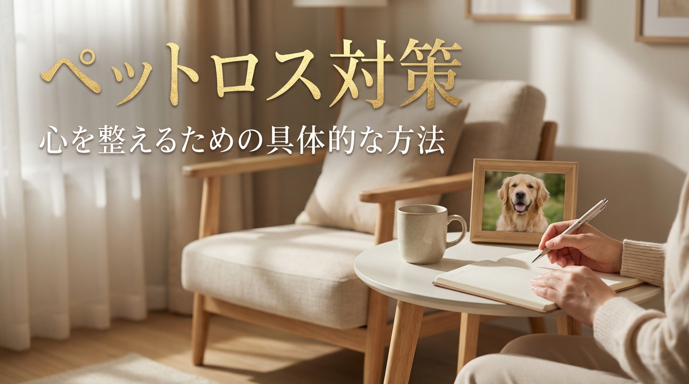 ペットロス対策｜心を整えるための具体的な方法