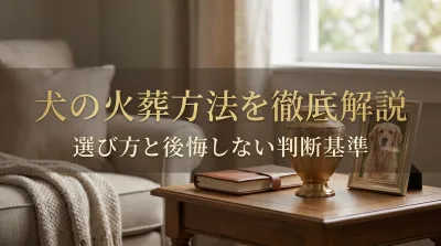 犬の火葬方法を徹底解説｜選び方と後悔しない判断基準