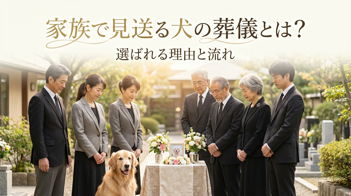 家族で見送る犬の葬儀とは？選ばれる理由と流れ