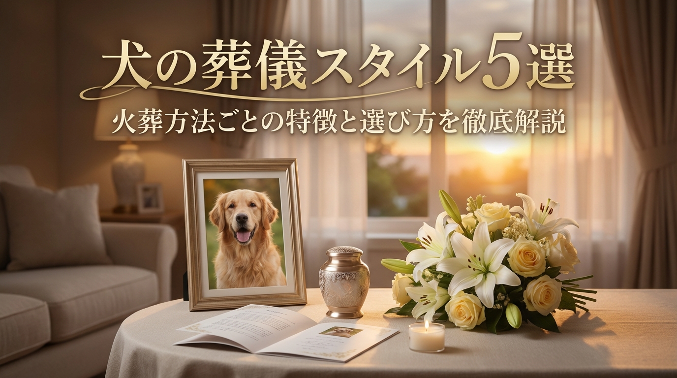 犬の葬儀スタイル5選｜火葬方法ごとの特徴と選び方を徹底解説