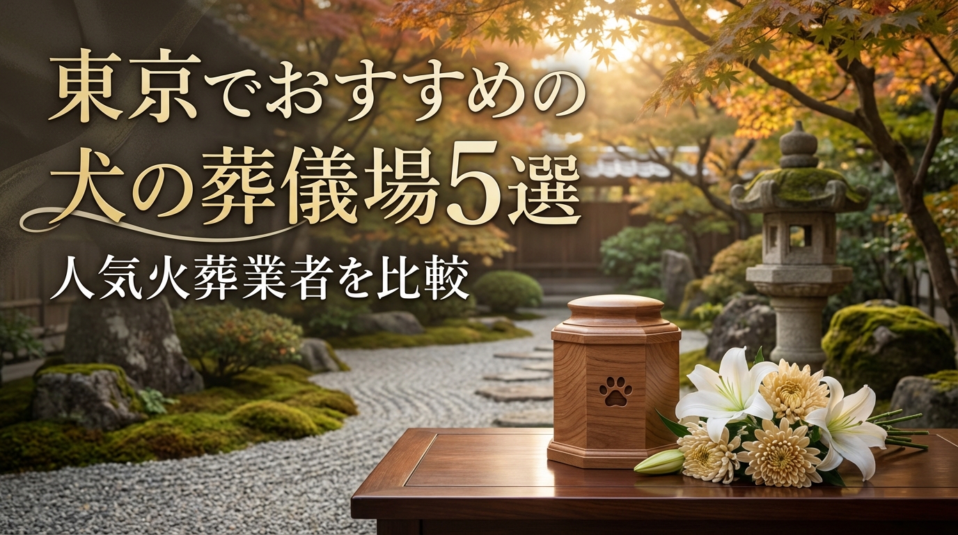 東京でおすすめの犬の葬儀場5選｜人気火葬業者を比較