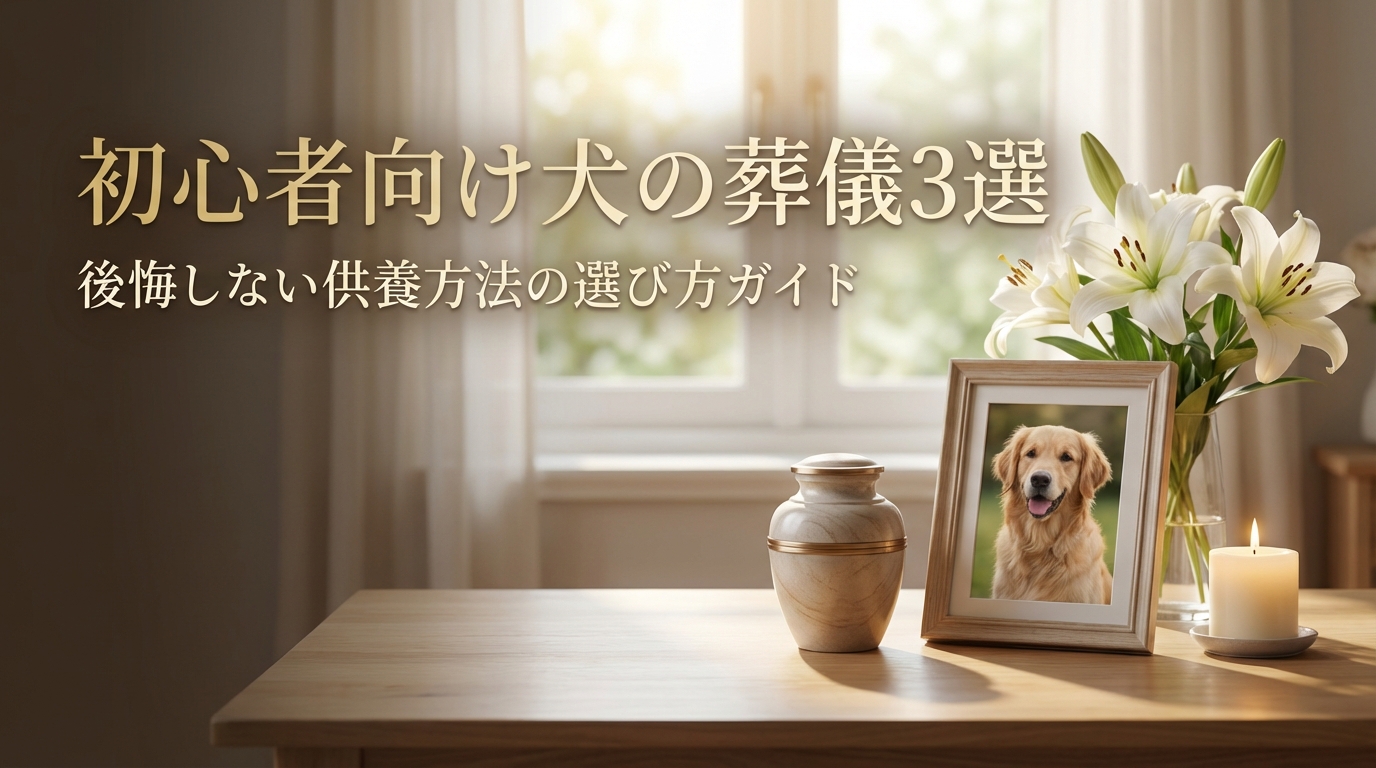 初心者向け犬の葬儀3選|後悔しない供養方法の選び方ガイド