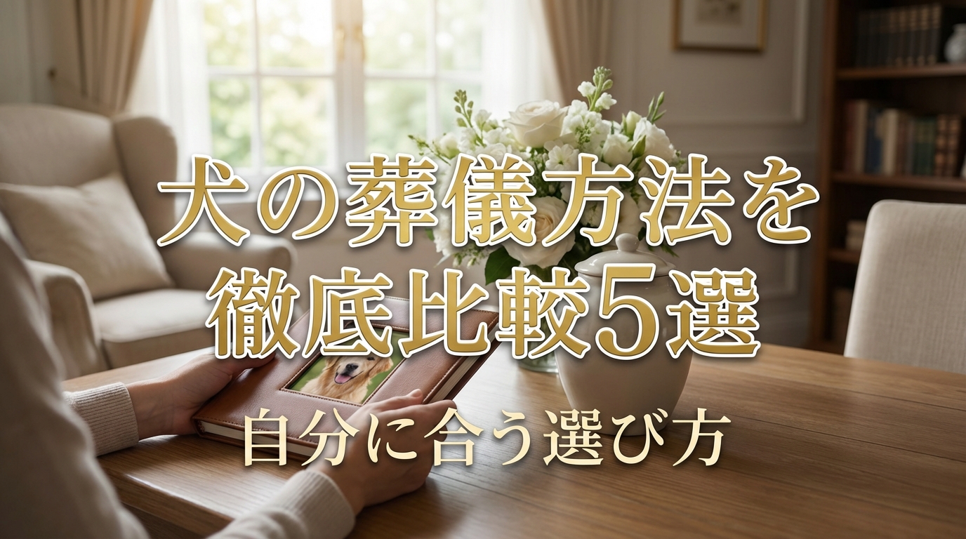 犬の葬儀方法を徹底比較5選｜自分に合う選び方とは