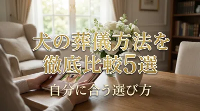 犬の葬儀方法を徹底比較5選｜自分に合う選び方とは