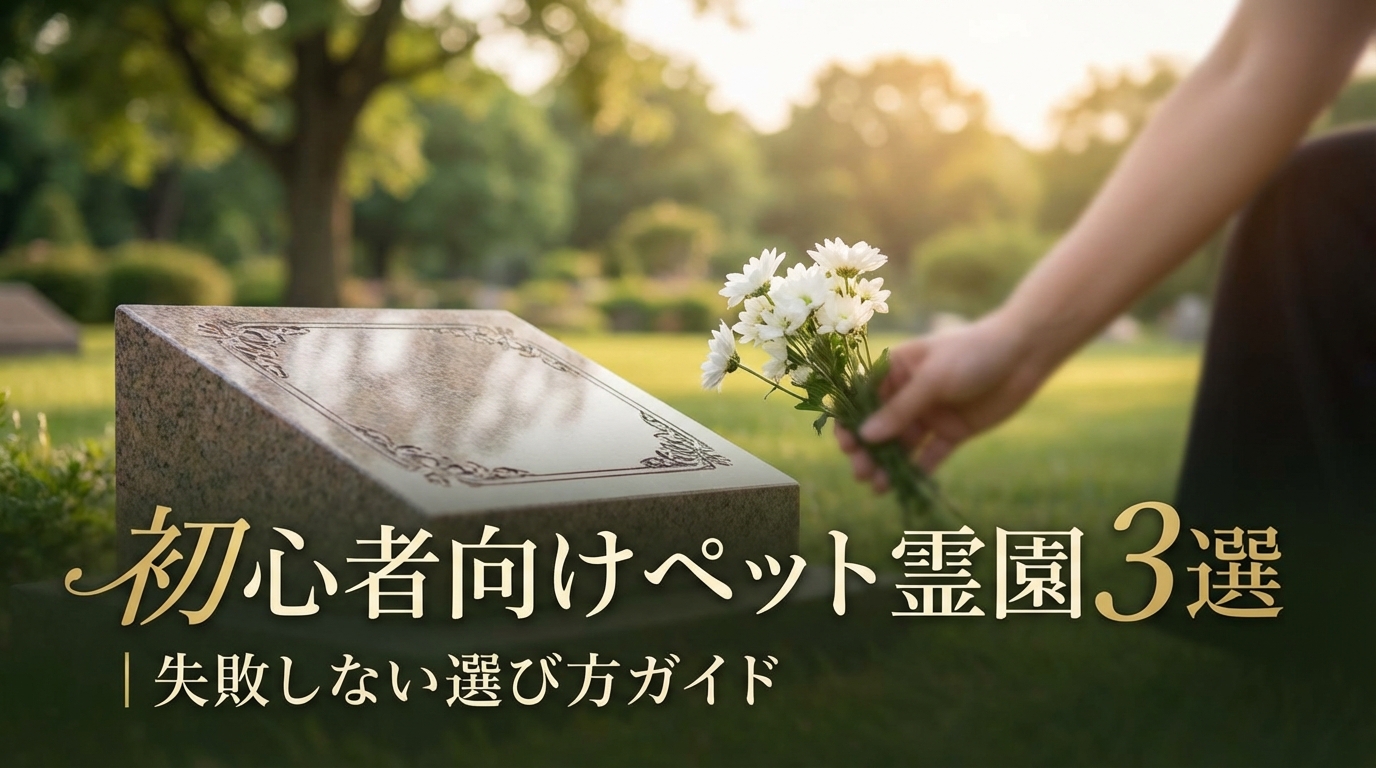 初心者向けペット霊園3選|失敗しない選び方ガイド