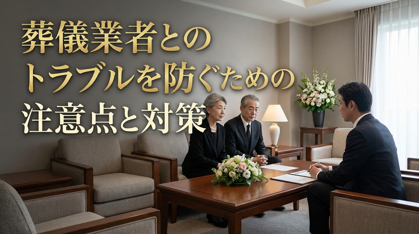 葬儀業者とのトラブルを防ぐための注意点と対策