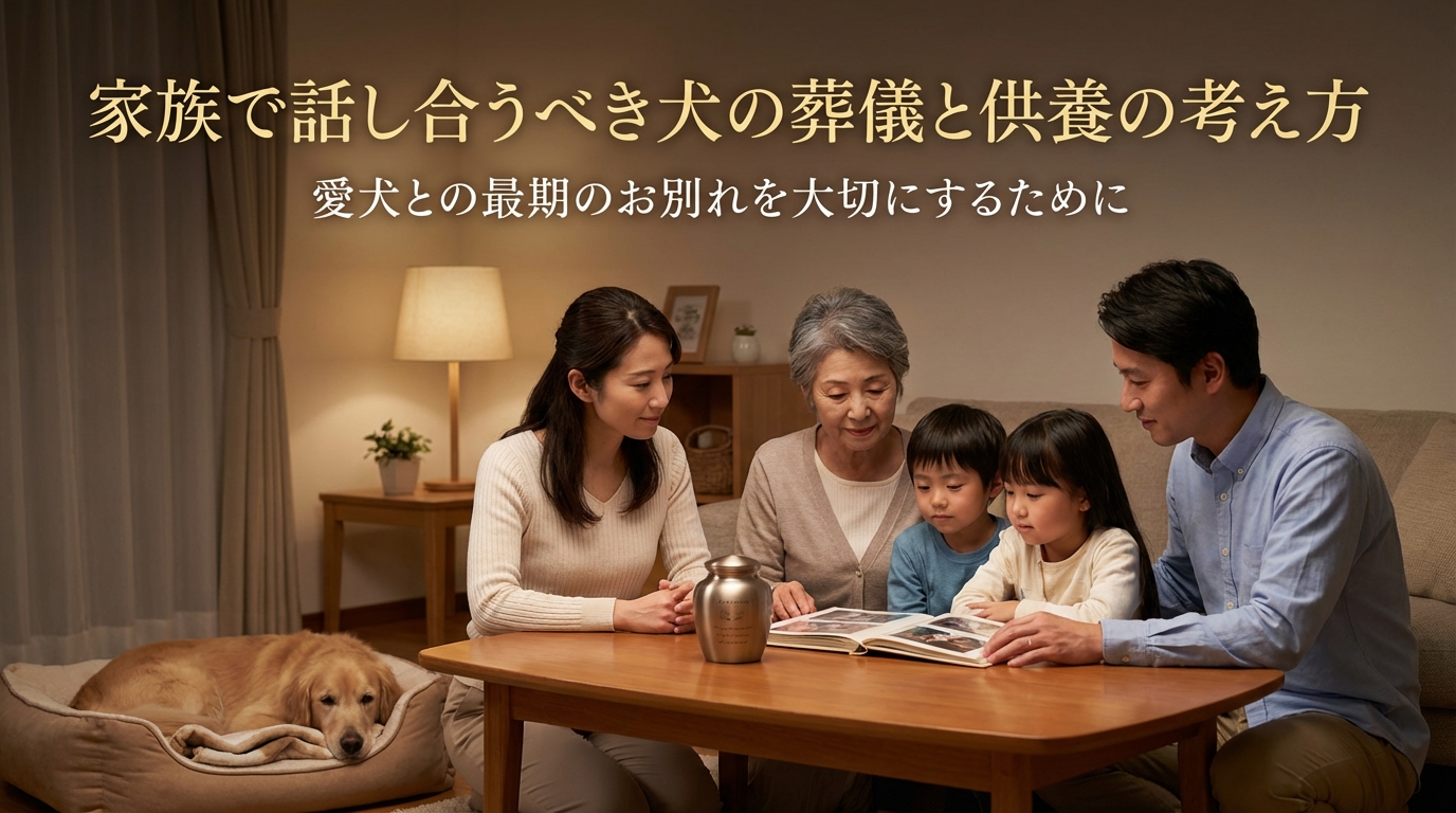 家族で話し合うべき犬の葬儀と供養の考え方