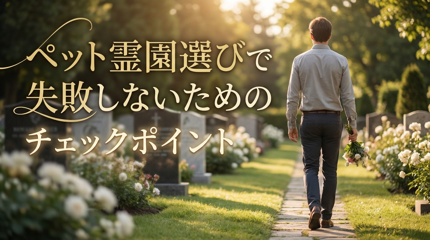 ペット霊園選びで失敗しないためのチェックポイント