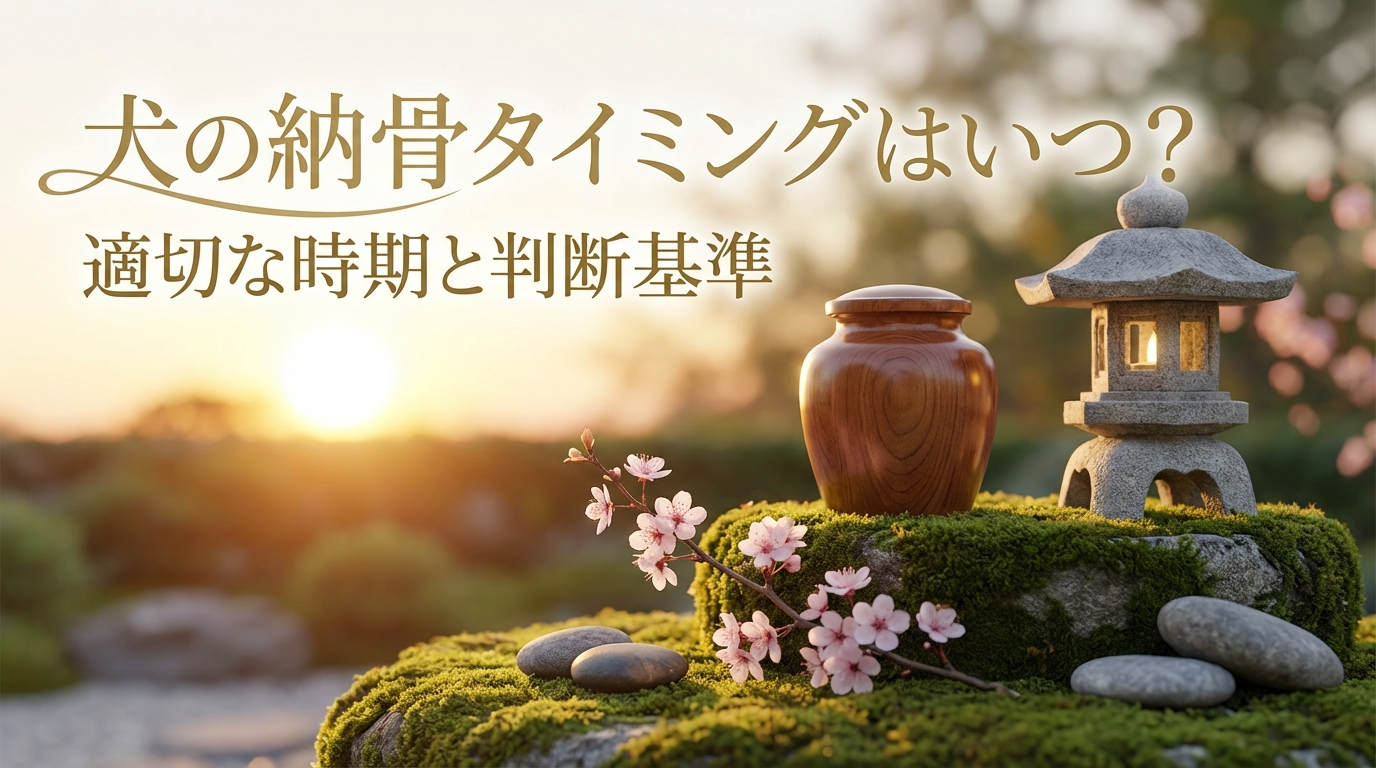 犬の納骨タイミングはいつ？適切な時期と判断基準