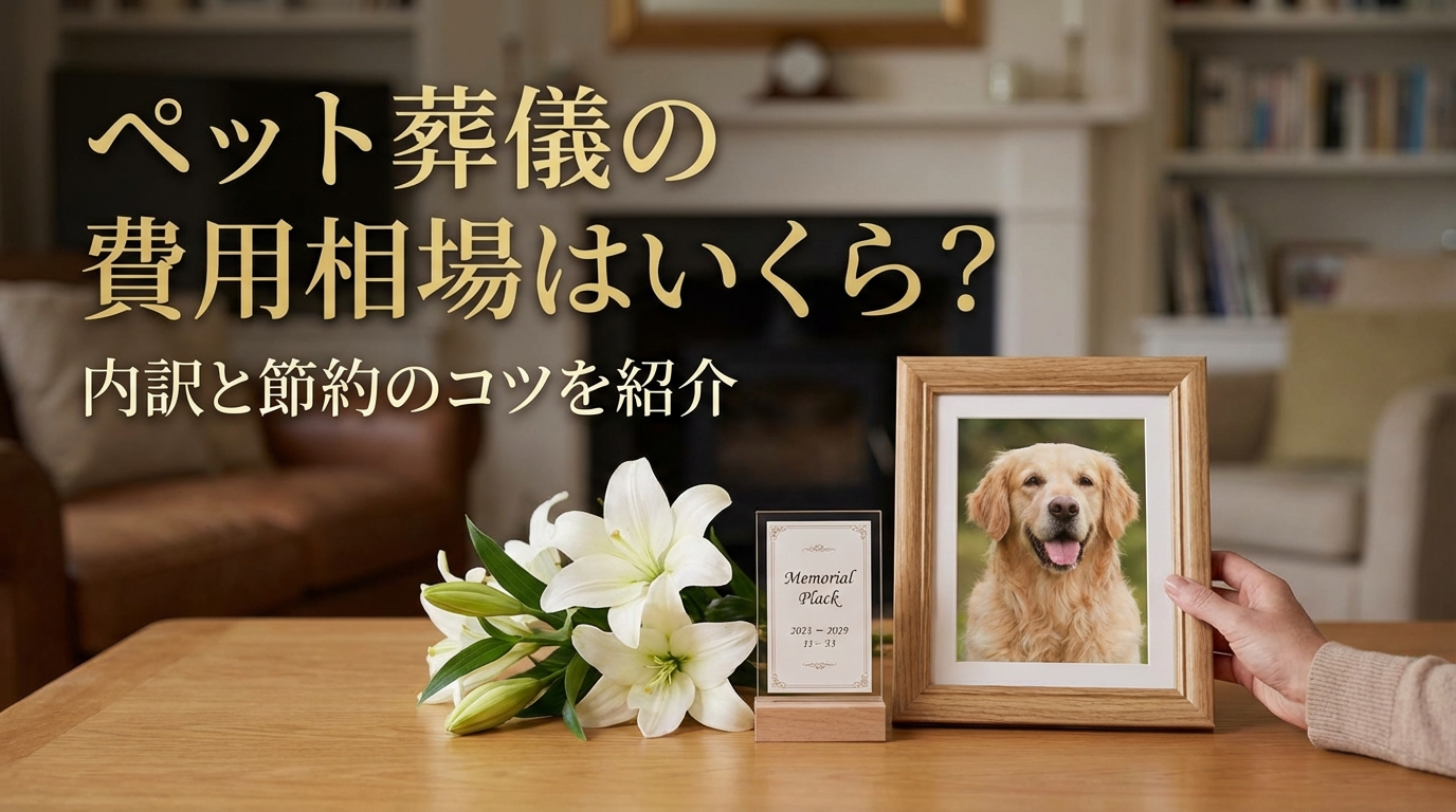 ペット葬儀の費用相場はいくら?内訳と節約のコツを紹介