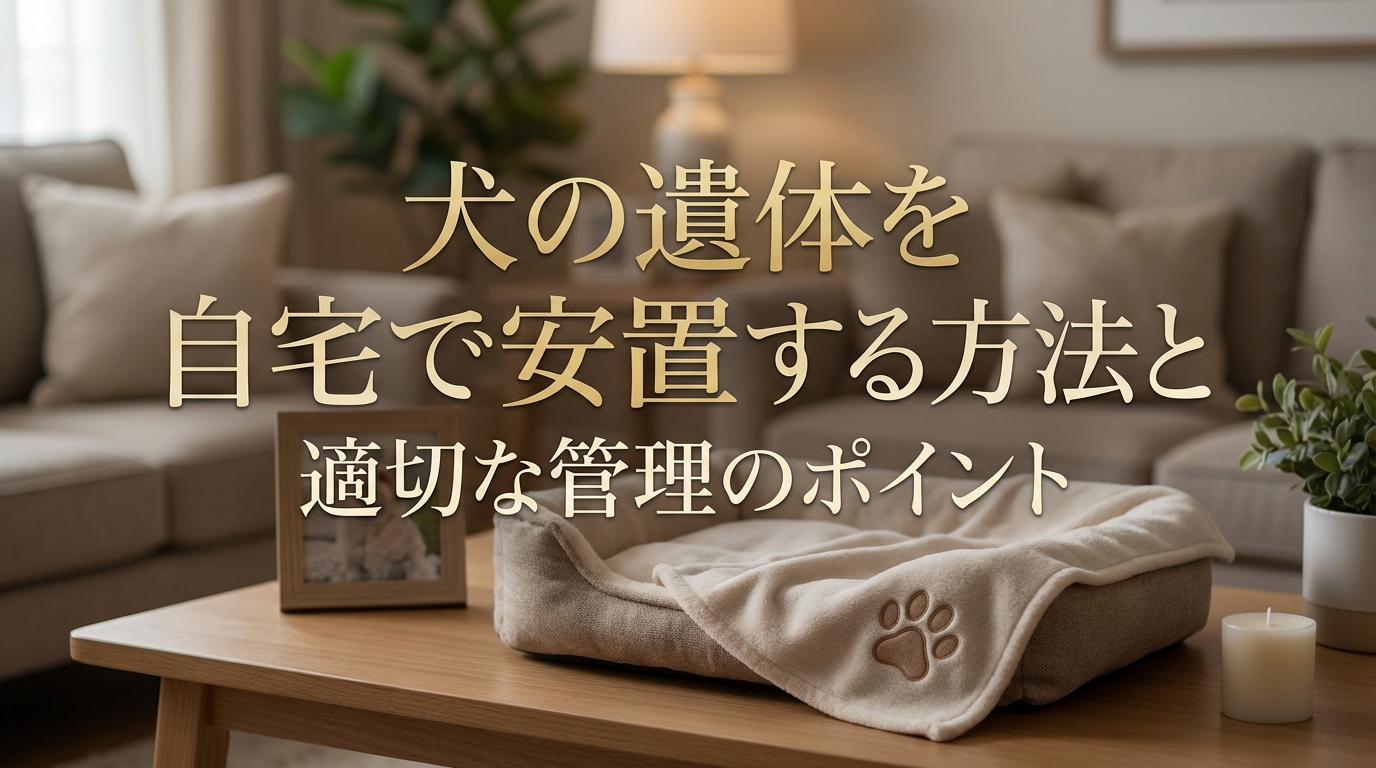 犬の遺体を自宅で安置する方法と適切な管理のポイント