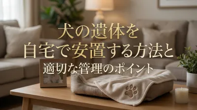 犬の遺体を自宅で安置する方法と適切な管理のポイント
