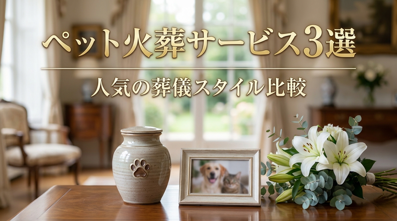 ペット火葬サービス3選｜人気の葬儀スタイル比較
