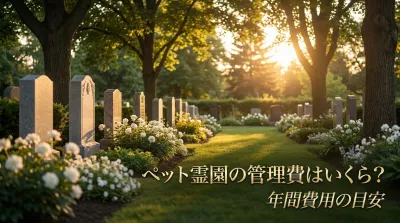 ペット霊園の管理費はいくら？年間費用の目安