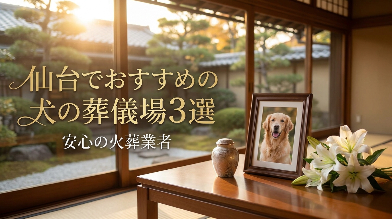 仙台でおすすめの犬の葬儀場3選｜安心の火葬業者