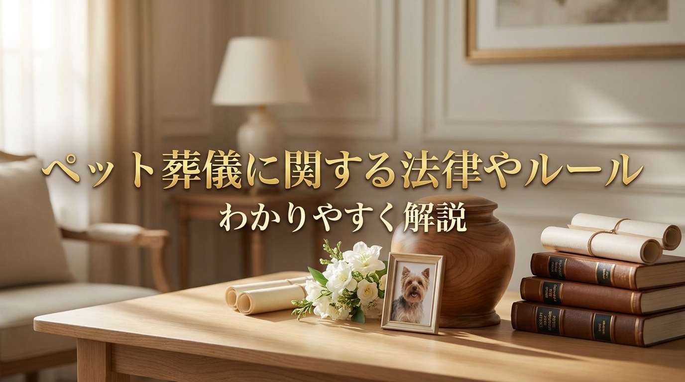 ペット葬儀に関する法律やルールをわかりやすく解説