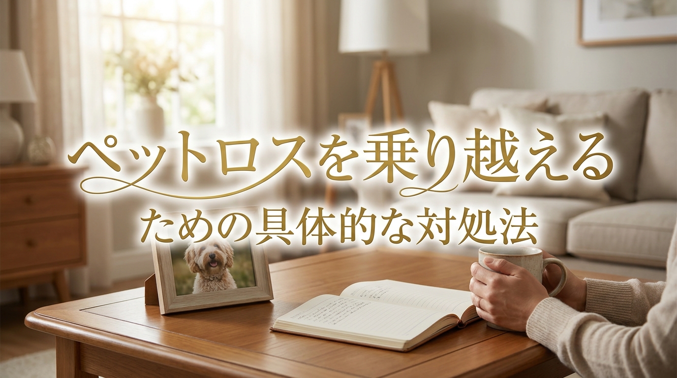 ペットロスを乗り越えるための具体的な対処法