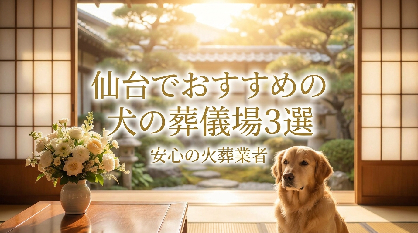 仙台でおすすめの犬の葬儀場3選|安心の火葬業者
