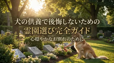 犬の供養で後悔しないための霊園選び完全ガイド