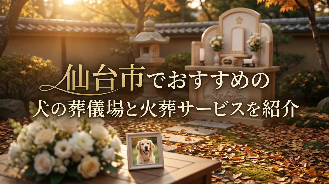 仙台市でおすすめの犬の葬儀場と火葬サービスを紹介