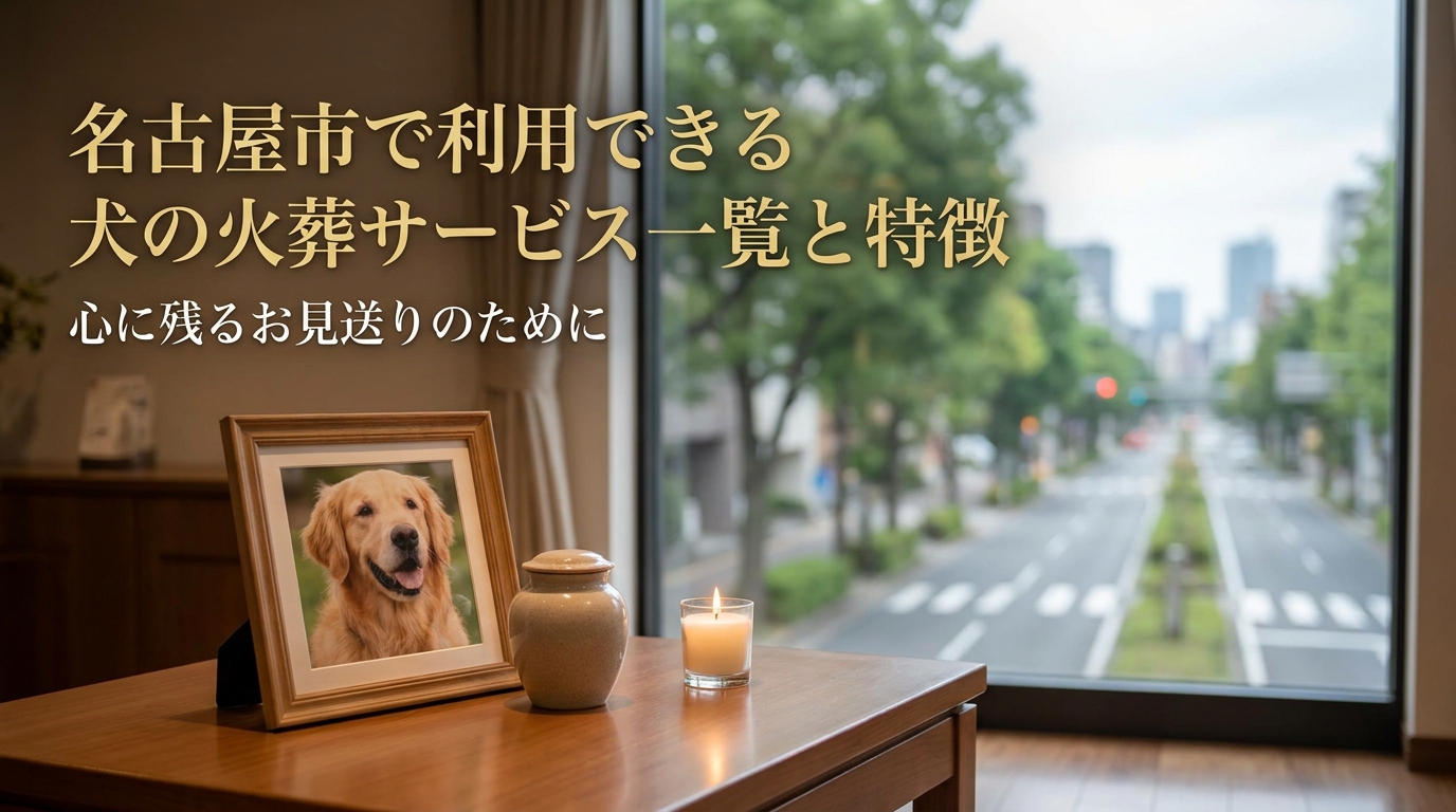名古屋市で利用できる犬の火葬サービス一覧と特徴