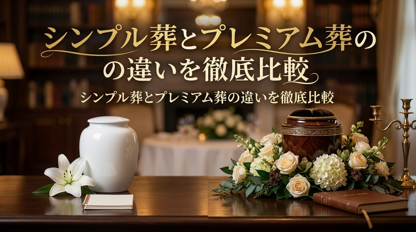 シンプル葬とプレミアム葬の違いを徹底比較