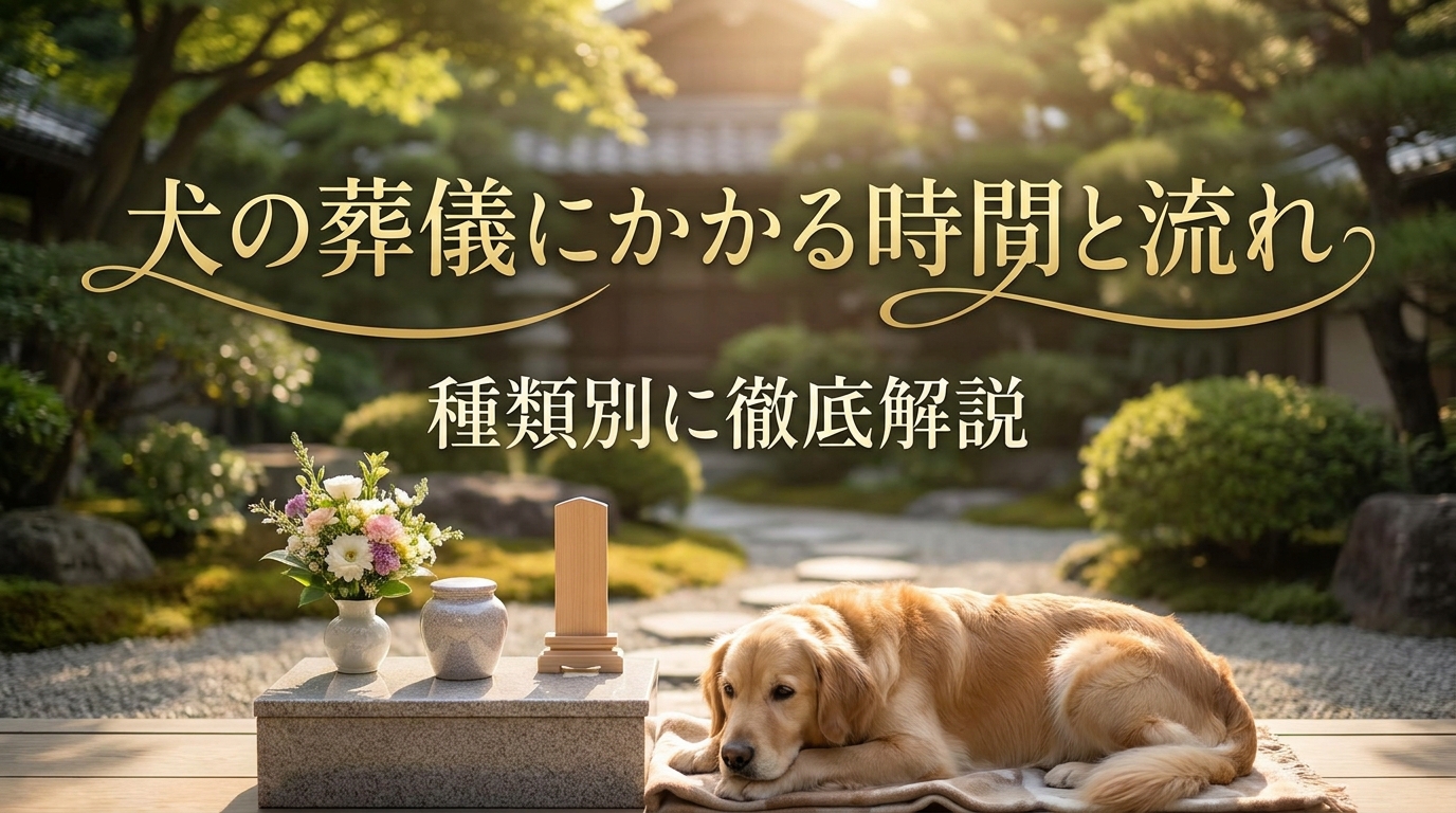 犬の葬儀にかかる時間と流れを種類別に徹底解説