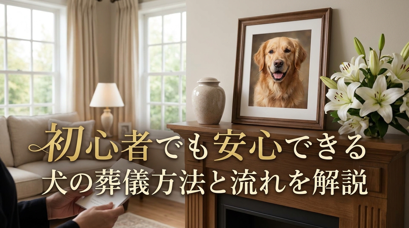 初心者でも安心できる犬の葬儀方法と流れを解説
