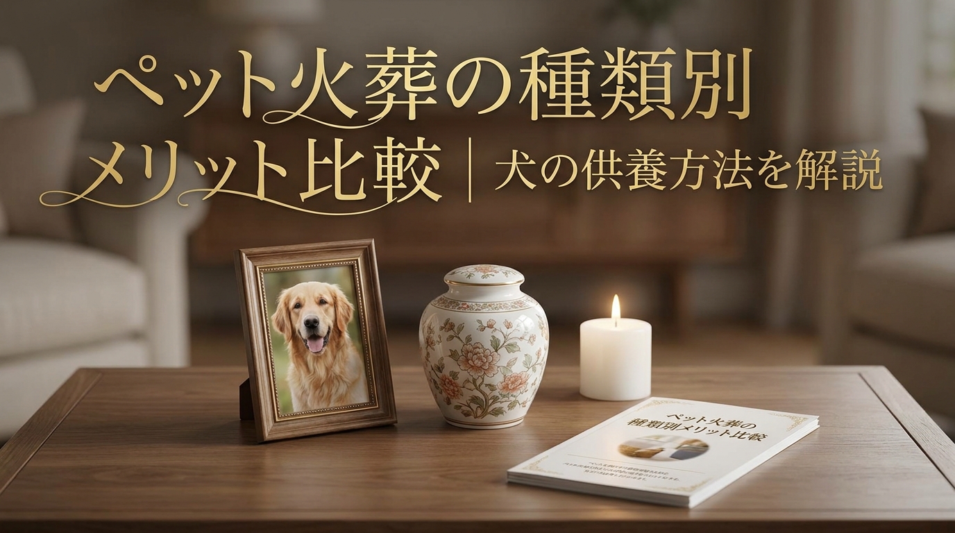ペット火葬の種類別メリット比較｜犬の供養方法を解説