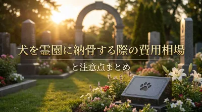 犬を霊園に納骨する際の費用相場と注意点まとめ