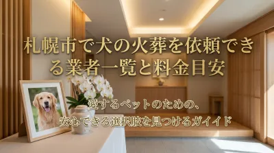 札幌市で犬の火葬を依頼できる業者一覧と料金目安