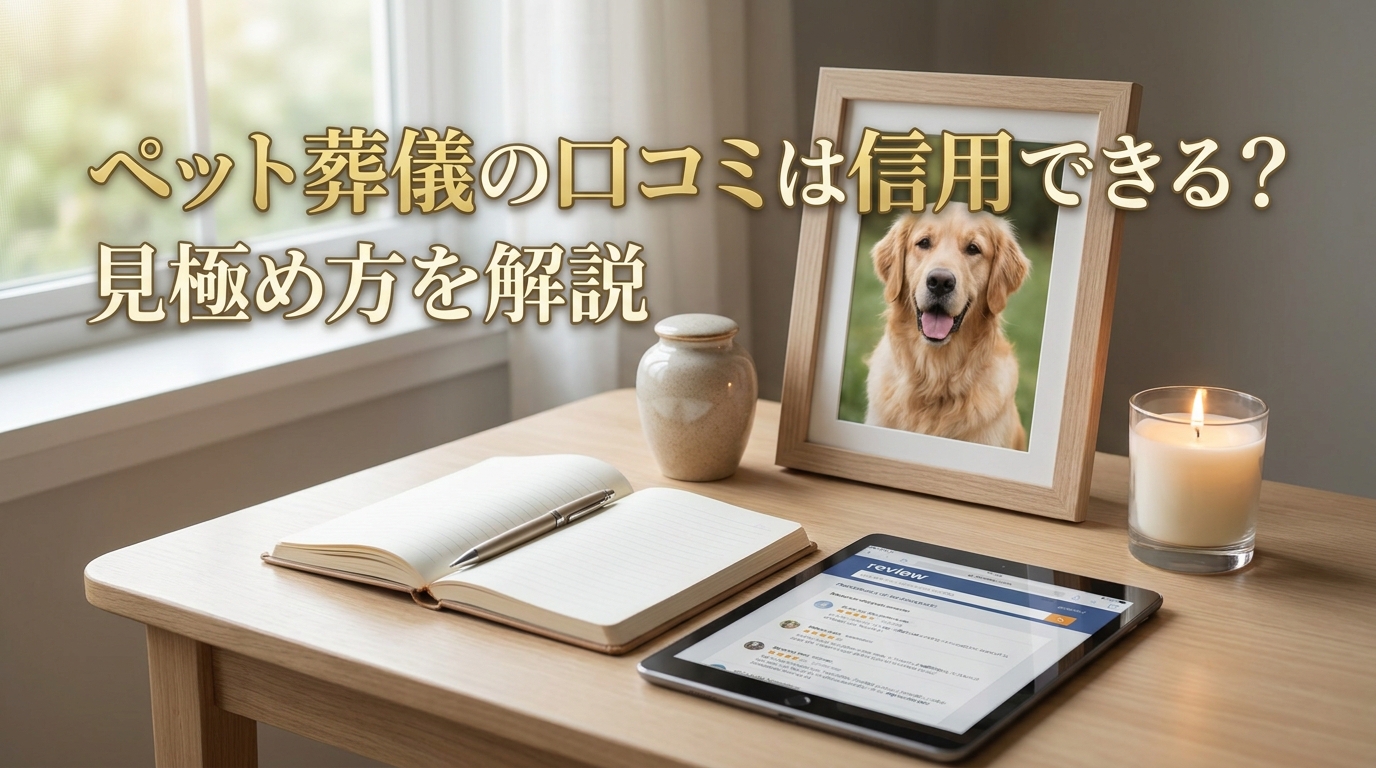 ペット葬儀の口コミは信用できる？見極め方を解説