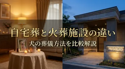 自宅葬と火葬施設の違い｜犬の葬儀方法を比較解説