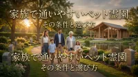 家族で通いやすいペット霊園の条件とは何か
