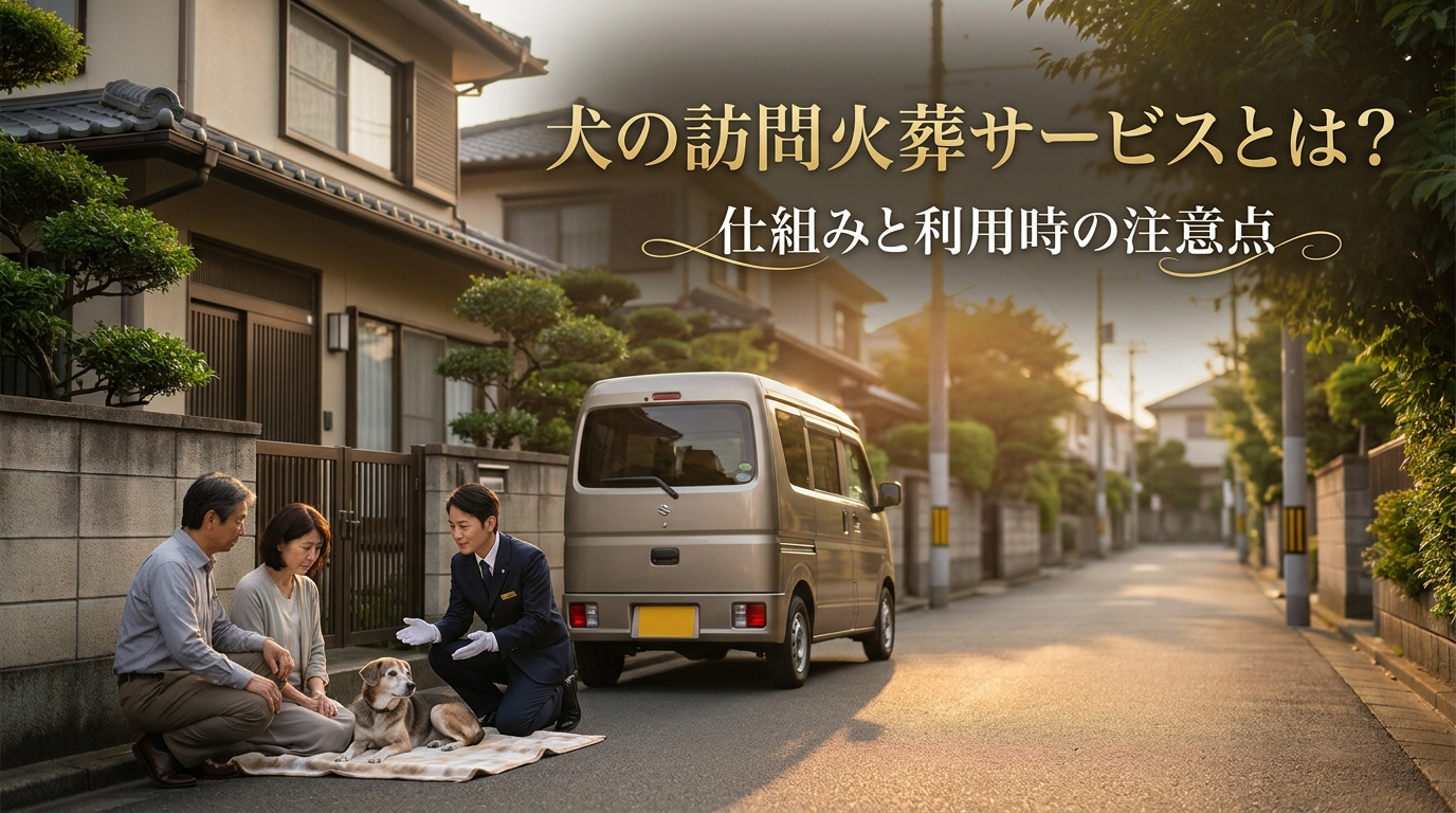 犬の訪問火葬サービスとは?仕組みと利用時の注意点