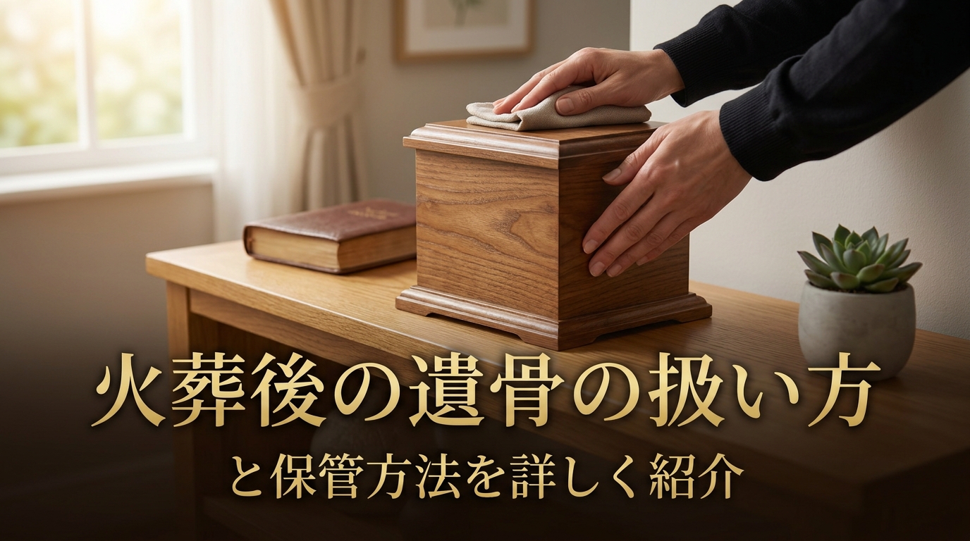 火葬後の遺骨の扱い方と保管方法を詳しく紹介