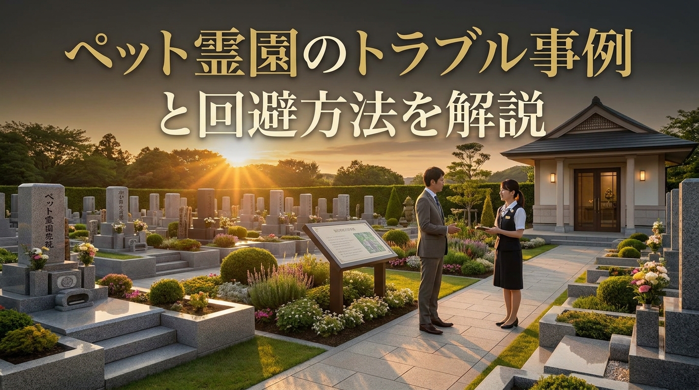 ペット霊園のトラブル事例と回避方法を解説