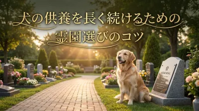 犬の供養を長く続けるための霊園選びのコツ