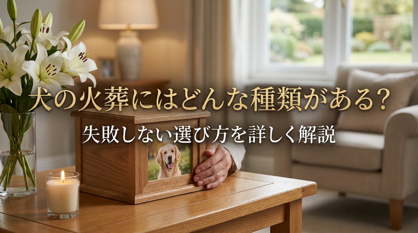犬の火葬にはどんな種類がある?失敗しない選び方を詳しく解説